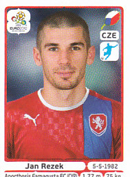 Jan Rezek Czech Republic samolepka EURO 2012 #158